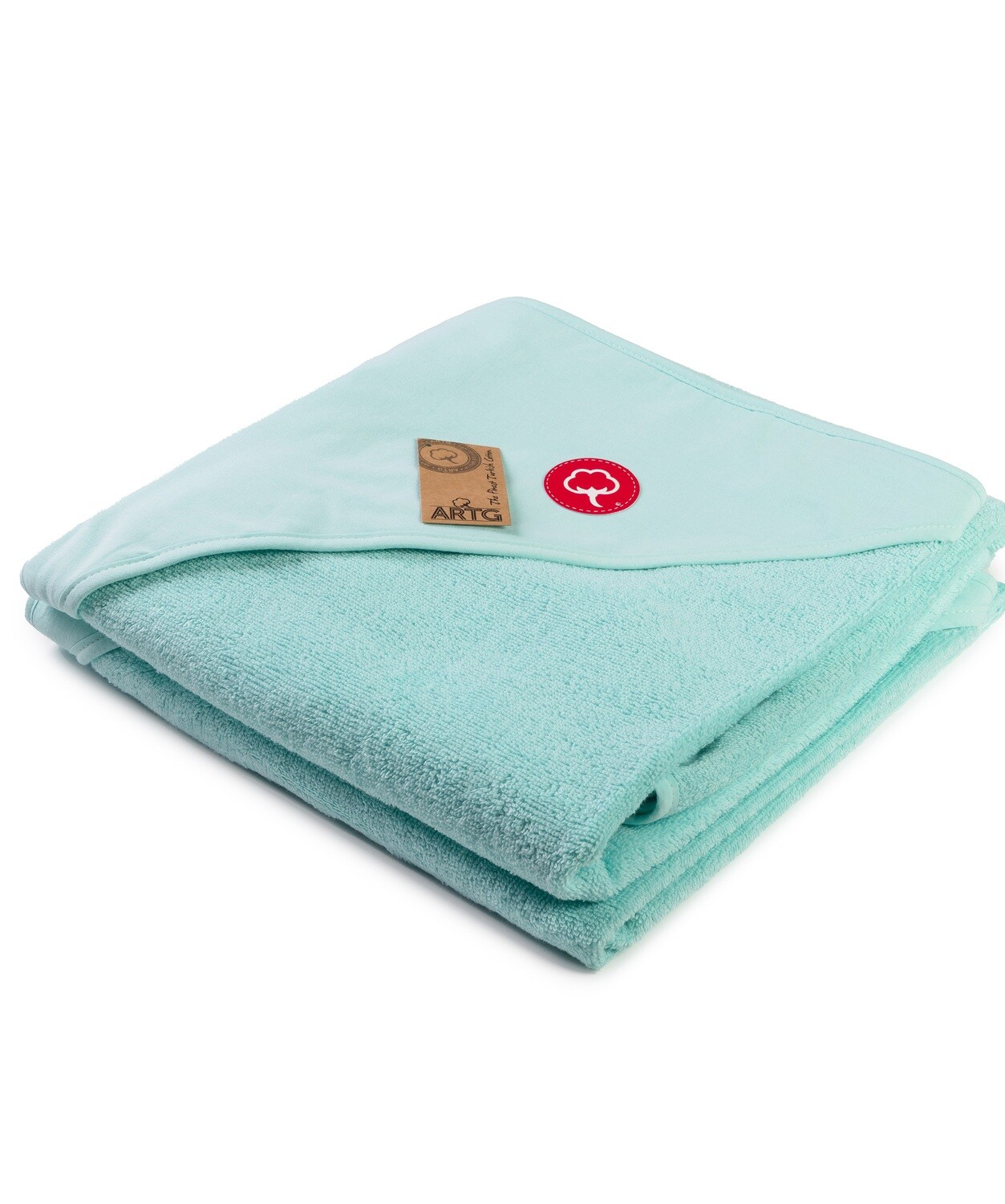 AR732 Toddler Hooded Towel - 100x100 cm - Mint Green