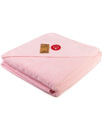 AR732 Toddler Hooded Towel - 100x100 cm - Light Pink