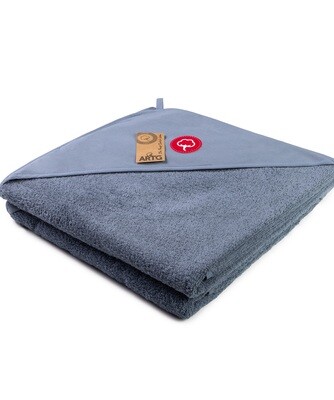 AR732 Toddler Hooded Towel - 100x100 cm - Jeans Blue