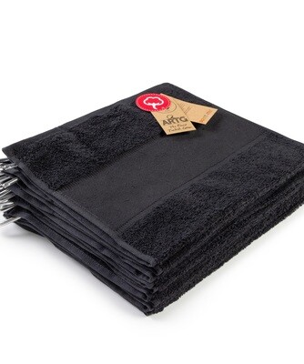 AR714 Golhanddoekjes met haak - Zwart - Black