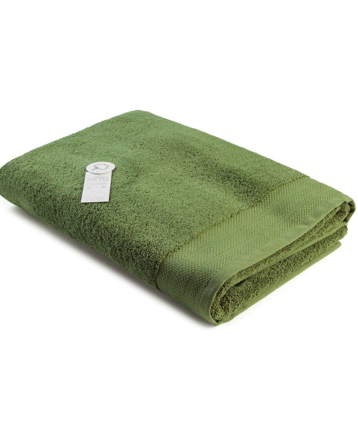 AR606 DeLuxe strandhanddoek - Legergroen - Army Green - 100x180 cm