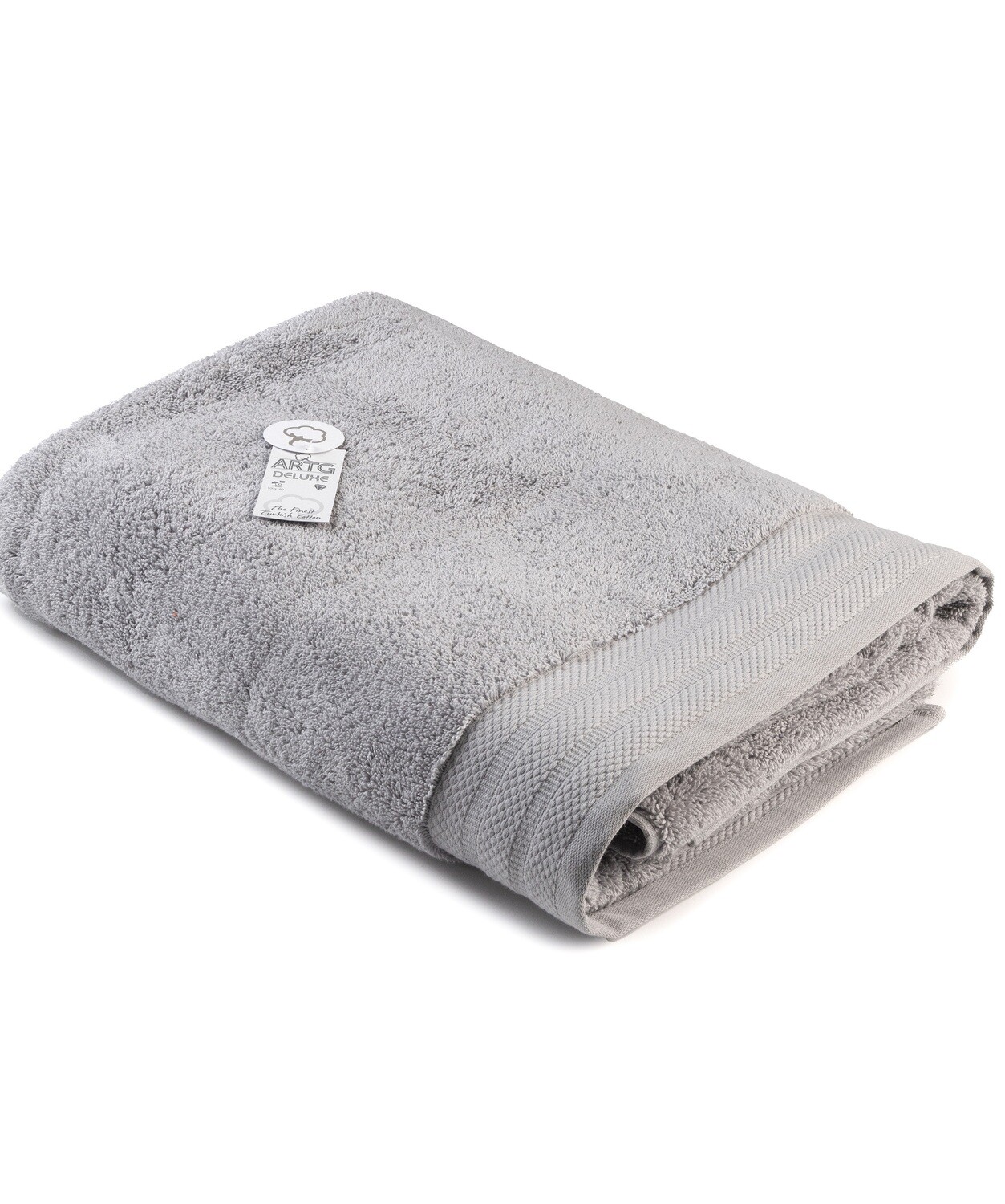 AR606 DeLuxe strandhanddoek - Lichtgrijs - Light Grey - 100x180 cm