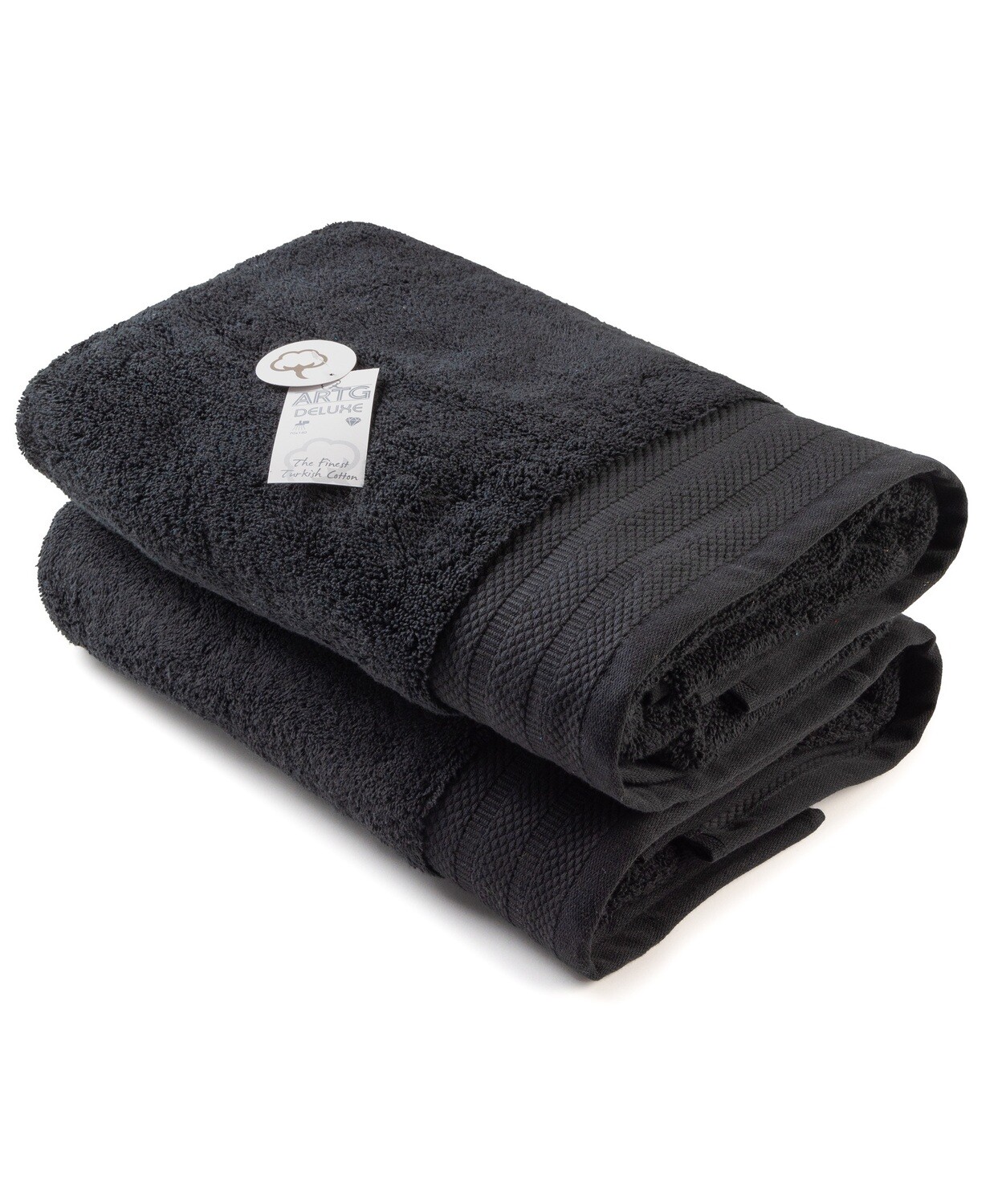 AR605 Badhanddoek DeLuxe - Zwart - Very Black