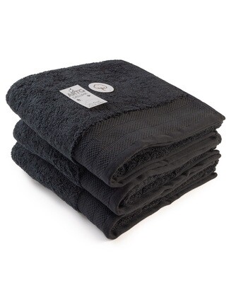 AR603 Handdoek DeLuxe - Zwart - Very Black