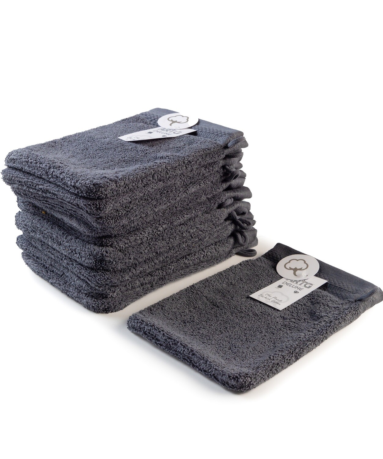 AR601 Washandje DeLuxe - Donkergrijs - Dark Grey