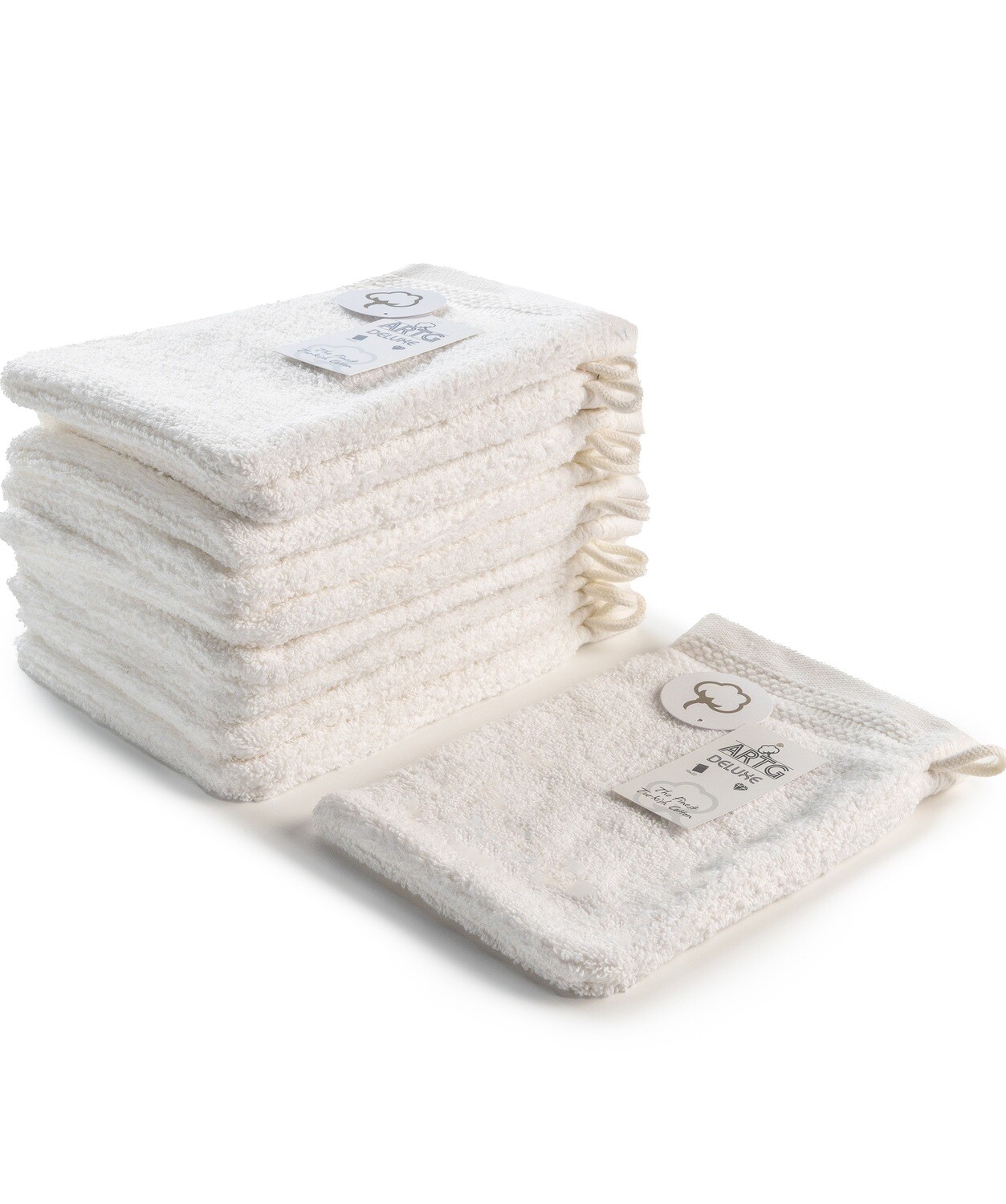 AR601 Washandje DeLuxe - Wit - True White