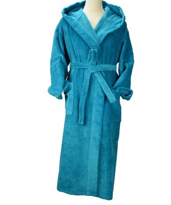 AR029 ARTG Velours Bathrobe DeLuxe - Deep Blue