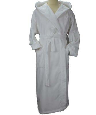 AR029 ARTG Velours Bathrobe DeLuxe - White
