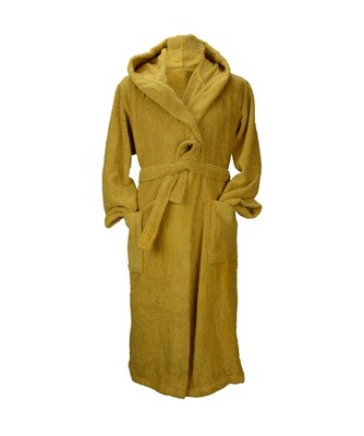 AR026 Hooded Bathrobe - Mustard