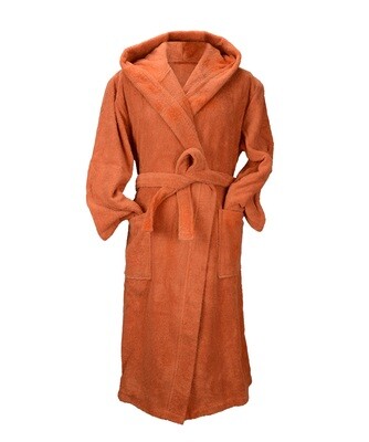 AR026 Hooded Bathrobe - Cinnamon