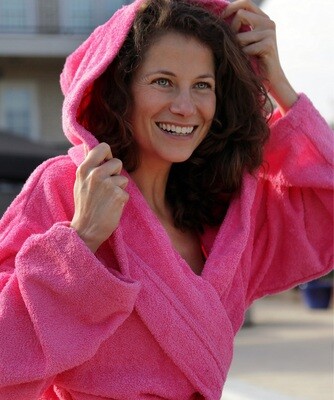 AR026 Hooded Bathrobe - Pink
