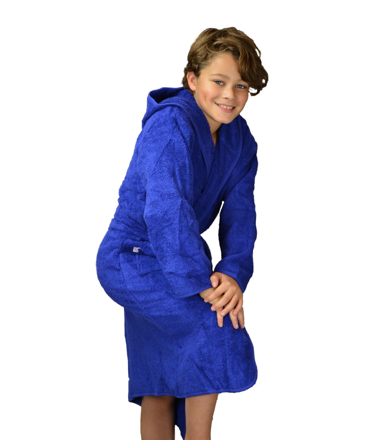 AR021 Boyzz &amp; Girlzz Kid&#39;s Hooded Bathrobe - True Blue