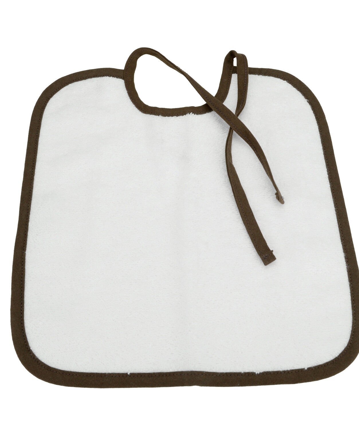 ARB33 Babiezz Slab met touwtjes - Wit met Bruin - White/Chocolate Brown