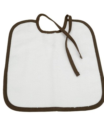 ARB33 Babiezz Slab met touwtjes - Wit met Bruin - White/Chocolate Brown