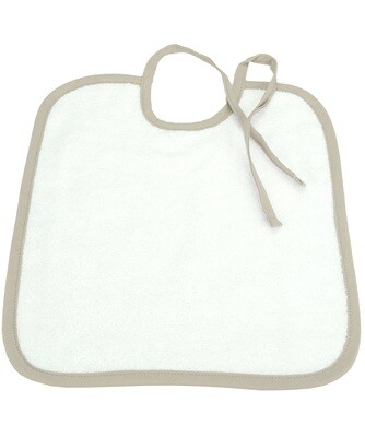 ARB33 Babiezz Slab met touwtjes - Wit met Beige - White/Sand