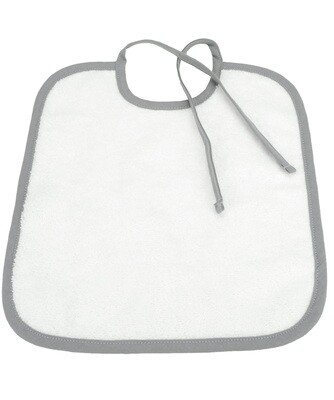 ARB33 Babiezz Slab met touwtjes - Wit met Grijs - White/Anthracite Grey