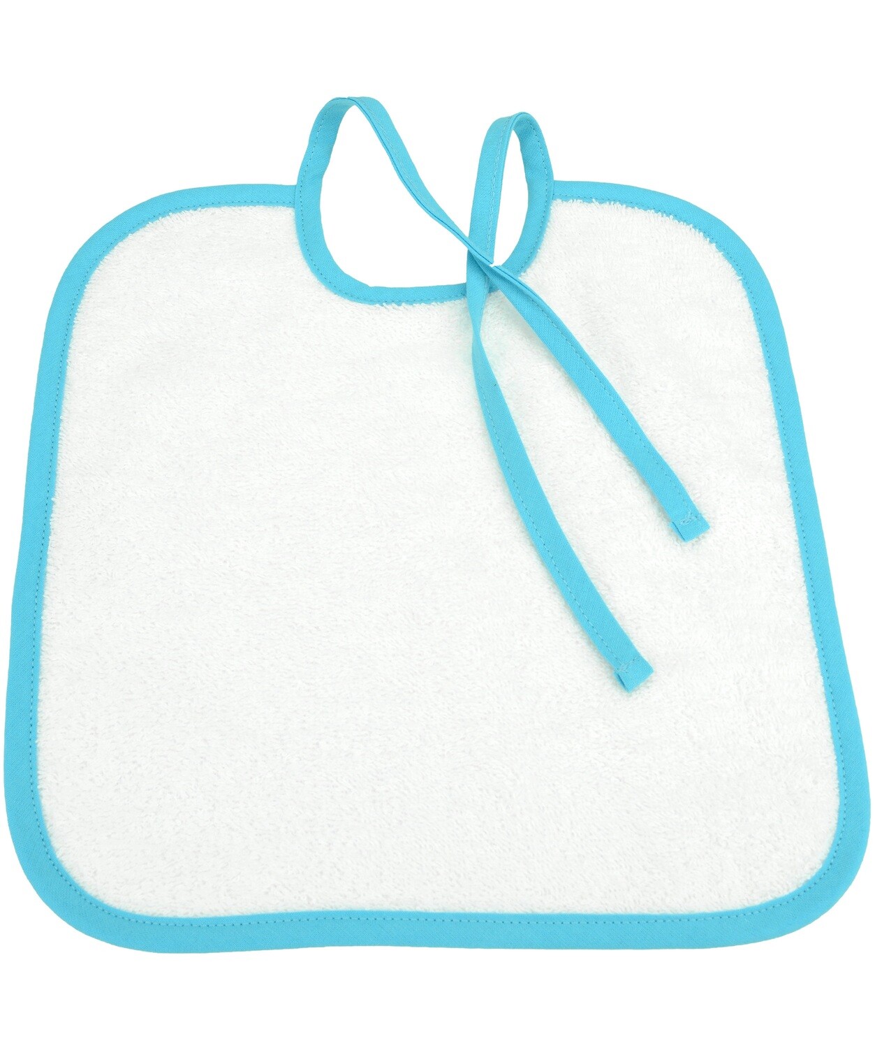 ARB33 Babiezz Slab met touwtjes - Wit met Blauw - White/Aqua Blue