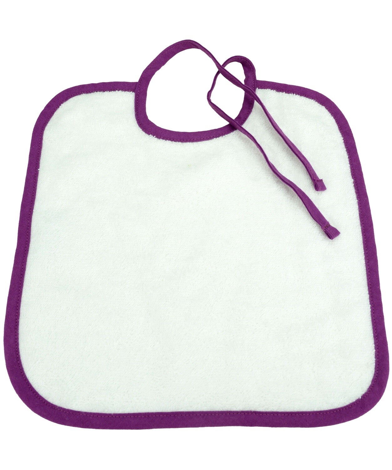 ARB33 Babiezz Slab met touwtjes - Wit met Aubergine - White/Aubergine