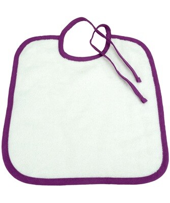 ARB33 Babiezz Slab met touwtjes - Wit met Aubergine - White/Aubergine