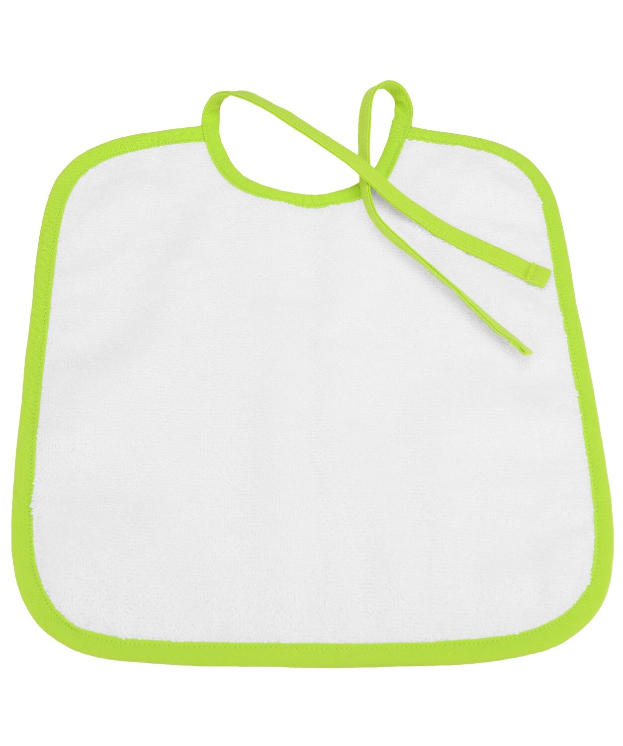 ARB33 Babiezz Slab met touwtjes - Wit met Helder Groen - White/Lime Green