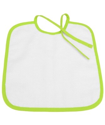 ARB33 Babiezz Slab met touwtjes - Wit met Helder Groen - White/Lime Green