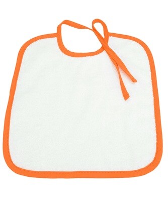ARB33 Babiezz Slab met touwtjes - Wit met Oranje - White/Bright Orange