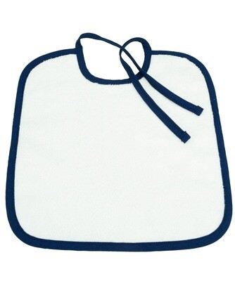 ARB33 Babiezz Slab met touwtjes - Wit met Donkerblauw - White/French Navy