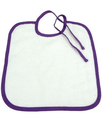 ARB33 Babiezz Slab met touwtjes - Wit met Paars - White/Purple