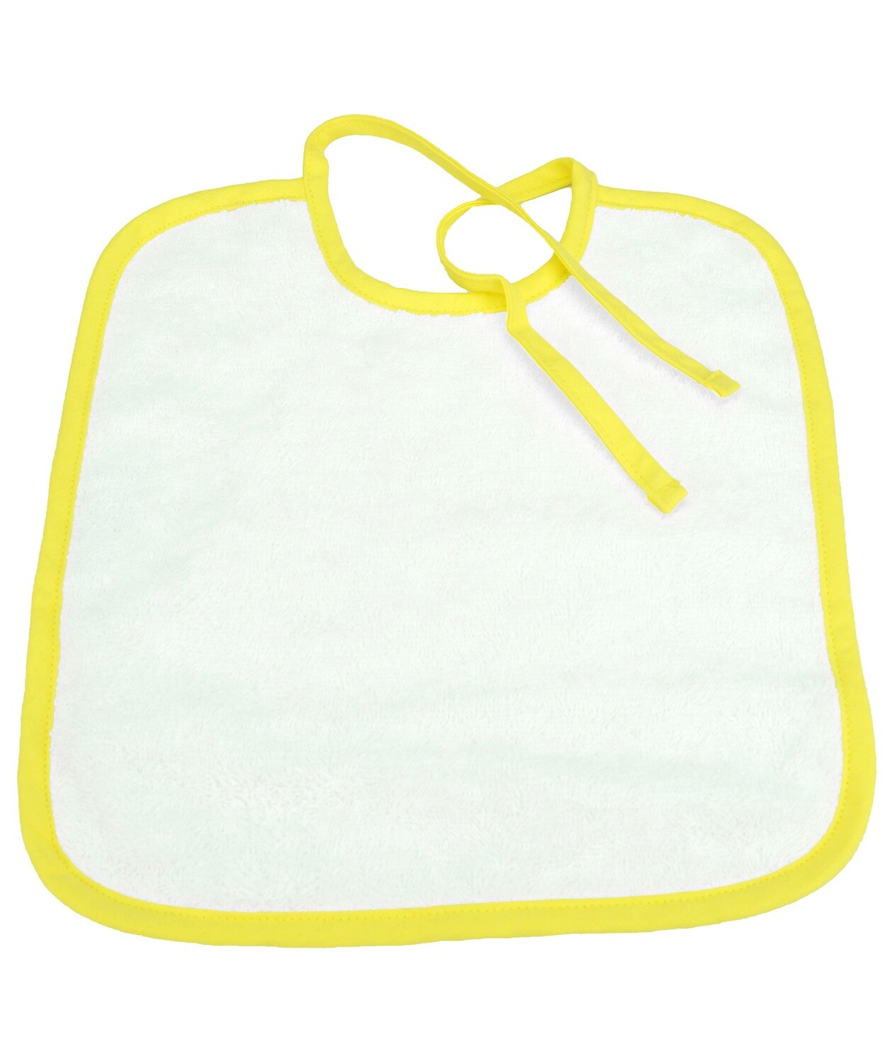 ARB33 Babiezz Slab met touwtjes - Wit met Geel - White/Bright Yellow