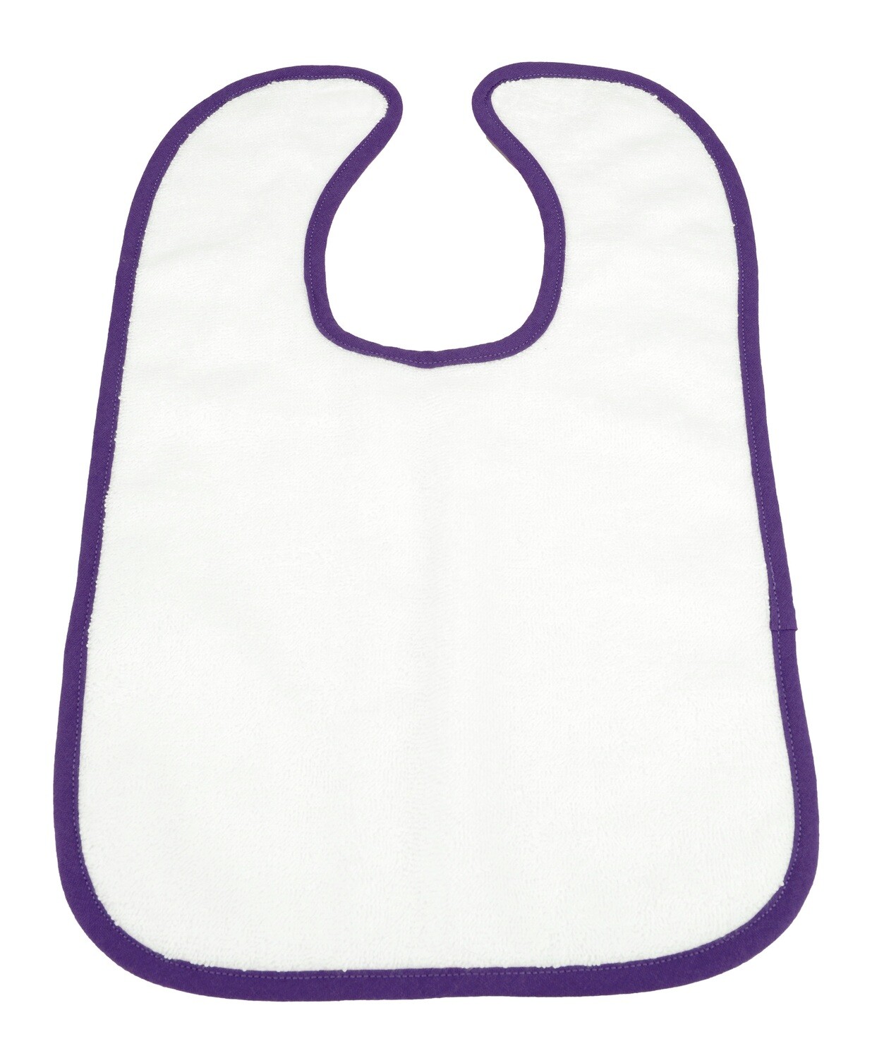 ARB034 Babiezz Slab met klittenband - Wit met Paars - White/Purple
