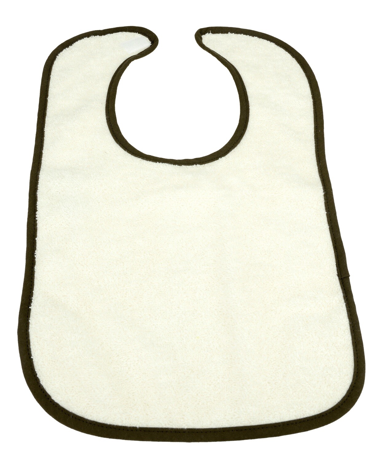 ARB034 Babiezz Slab met klittenband - Creme met bruin - Ivory/Chocolate Brown