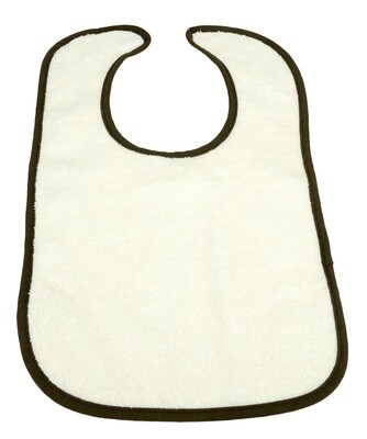 ARB034 Babiezz Slab met klittenband - Creme met bruin - Ivory/Chocolate Brown