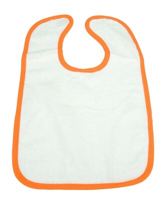 ARB034 Babiezz Slab met klittenband - Wit/Oranje - White/Bright Oranje