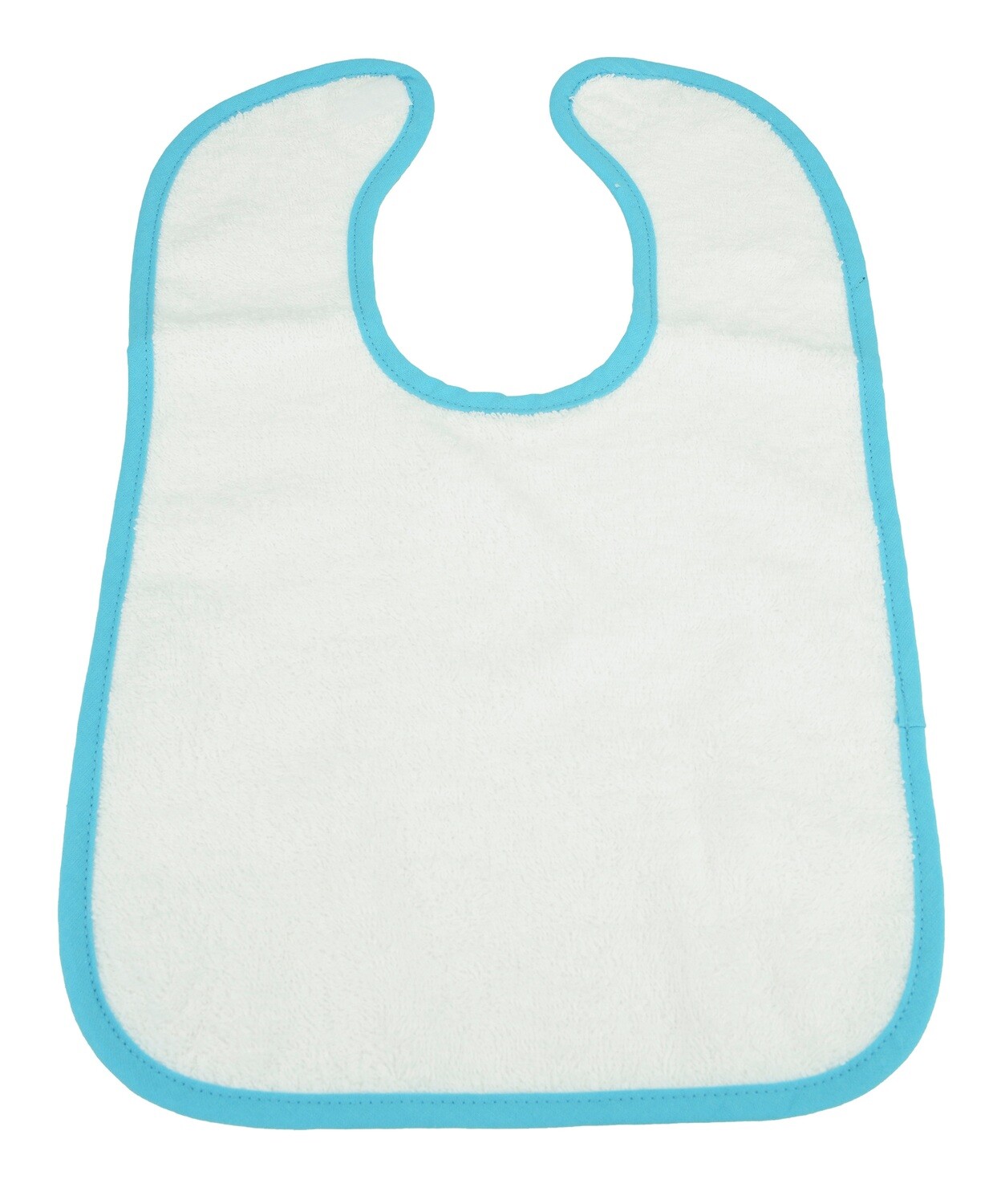 ARB034 Babiezz Slab met klittenband - Wit/Helder Blauw - White/Aqua Blue