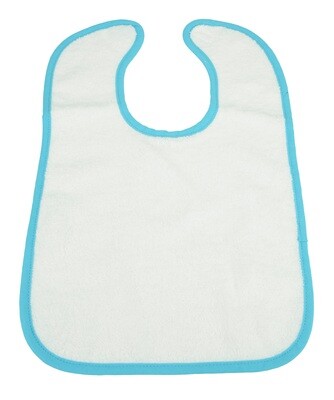 ARB034 Babiezz Slab met klittenband - Wit/Helder Blauw - White/Aqua Blue