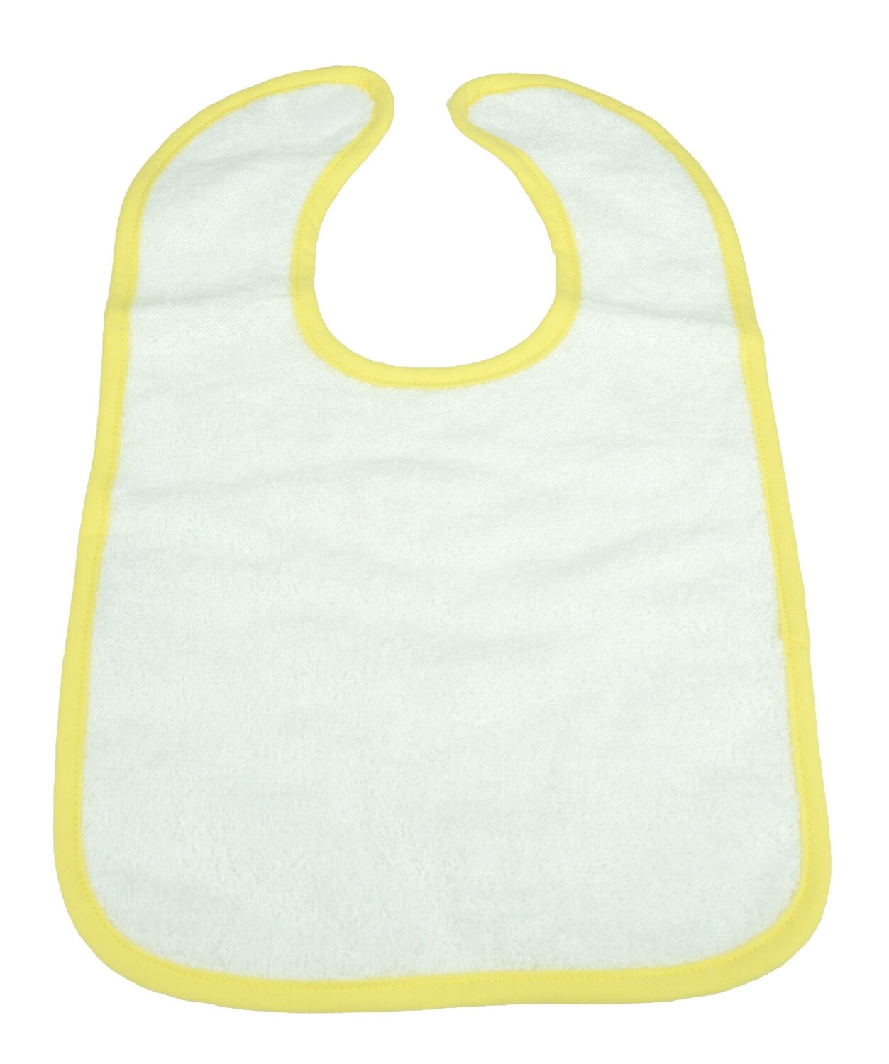 ARB034 Babiezz Slab met klittenband - Wit/Geel - White/Bright Yellow
