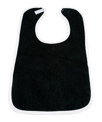 ARB034 Babiezz Slab met klittenband - Zwart met wit - Black/White