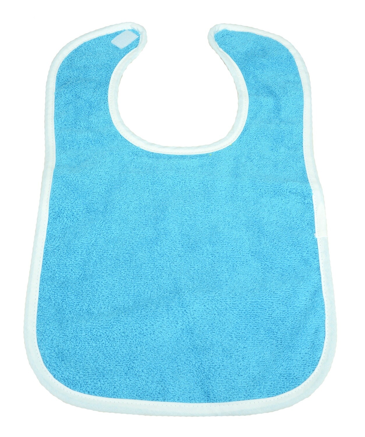 ARB034 Babiezz Slab met klittenband - Zeeblauw met wit - Aqua Blue/White