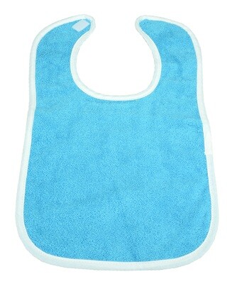 ARB034 Babiezz Slab met klittenband - Zeeblauw met wit - Aqua Blue/White
