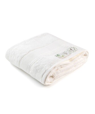 AR406 Natural Bamboo Strandhanddoek - 100 x 180 cm - Wit - White