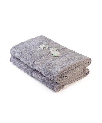 AR404 Natural Bamboo Badhanddoek - 70 x 140 cm - Lichtgrijs - Light Grey