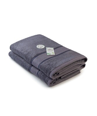 AR404 Natural Bamboo Badhanddoek - 70 x 140 cm - Donkergrijs - Dark Grey