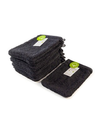 AR501 Washandje Biologisch Katoen - Zwart - Black