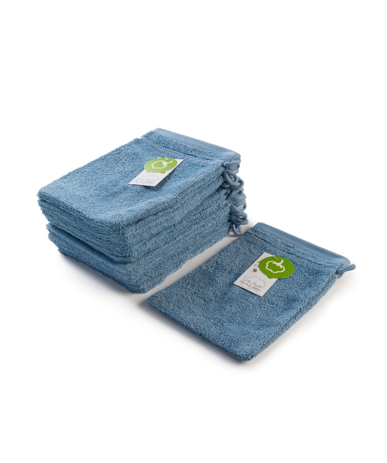 AR501 Washandje Biologisch Katoen - Blauw - Blue