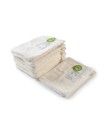 AR501 Washandje Biologisch Katoen - Wit - White