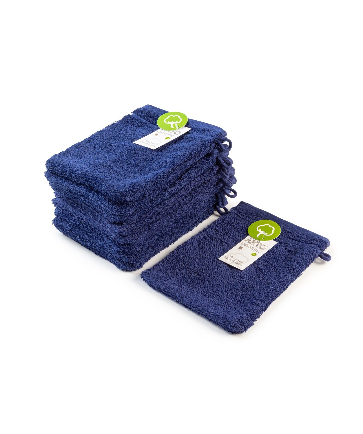 AR501 Washandje Biologisch Katoen - Donkerblauw - French Navy