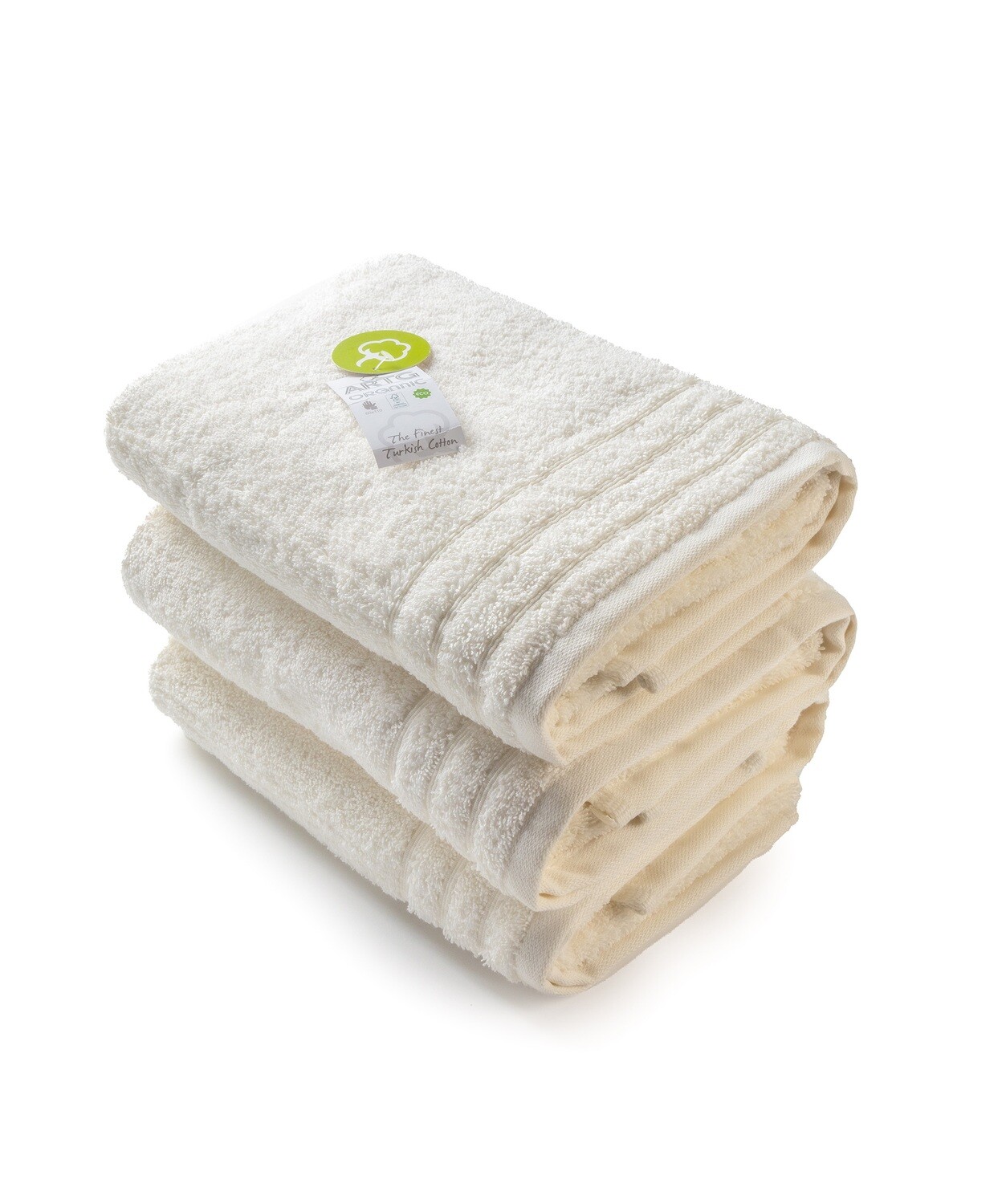AR503 Handdoek Biologisch Katoen - Wit - White