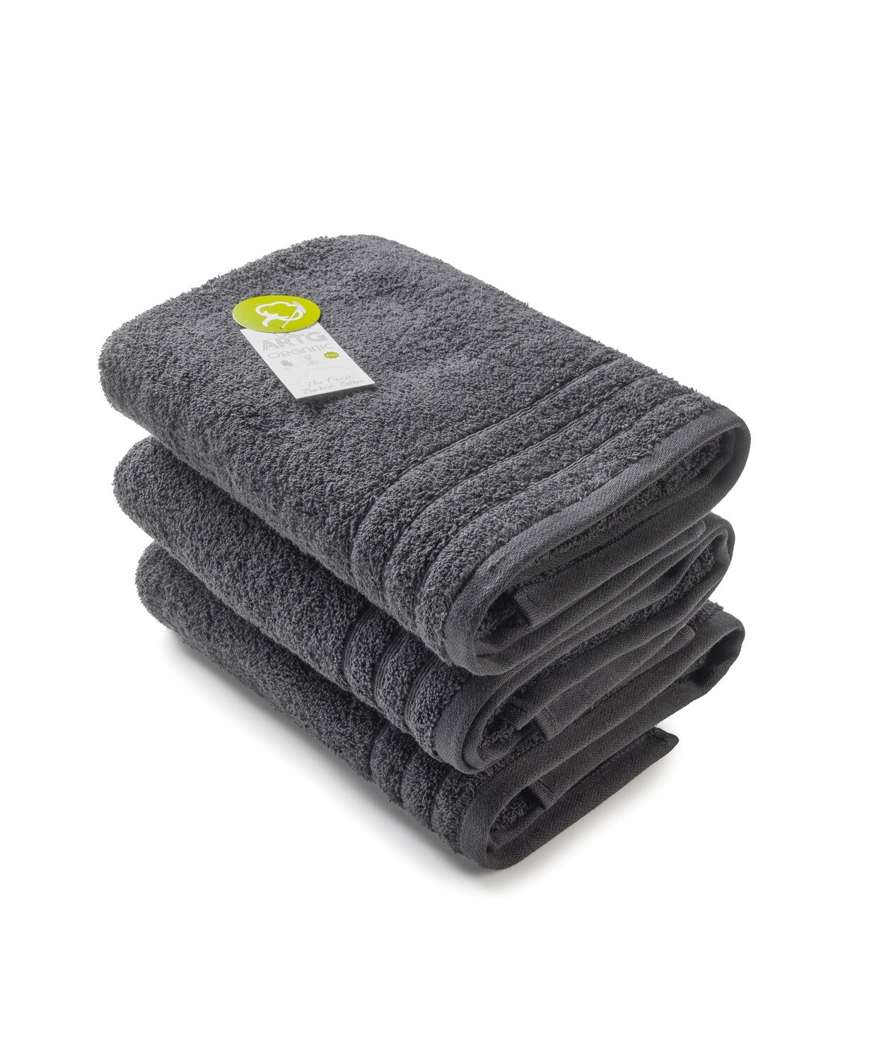 AR503 Handdoek Biologisch Katoen - Zwart - Black