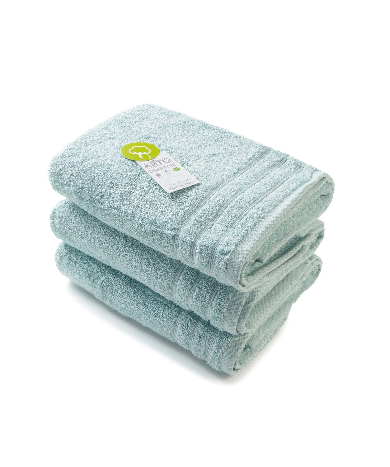 AR503 Handdoek Biologisch Katoen - Groen - Green