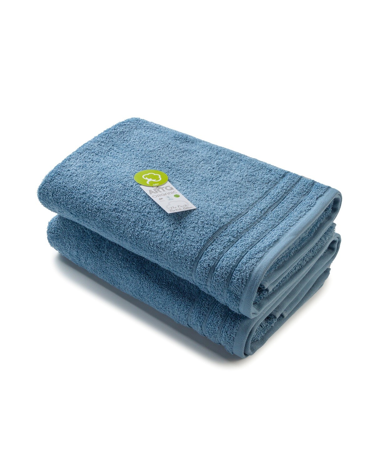 AR504 Badhanddoek Biologisch Katoen - Blauw - Blue